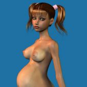 3д беременная юная лапочка нагишом